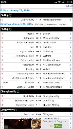 England Football Lite screenshot 1
