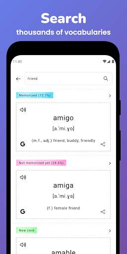 Memorize: Learn Spanish Words with Flashcards screenshot 4