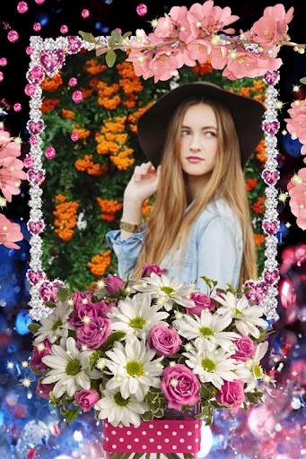 Garden Photo Frames Beautiful Flowers 2 تصوير الشاشة