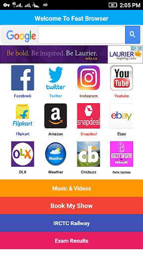Fast Browser - Fast & Secure screenshot 1