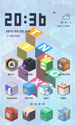 Tinybox Theme - ZERO Launcher screenshot 1