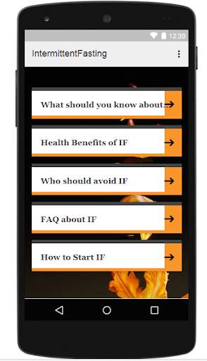 INTERMITTENT FASTING APP screenshot 1
