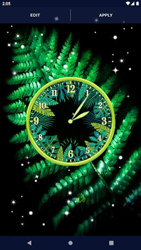 Black Jungle Forest Clock screenshot 7