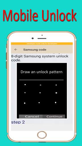 mobile  unlock code chart screenshot 2