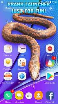 Snake on Screen Live Wallpaper & Launcher Prank скриншот 4
