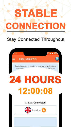 SuperSonic VPN-Fast, Secure, Unlimited Proxy screenshot 4