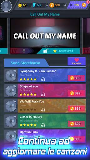 Tap Tap Music - Canzoni Pop screenshot 1