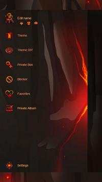 Hot Lava SMS Theme 4 تصوير الشاشة