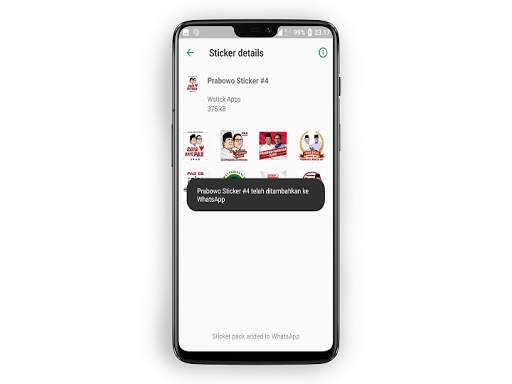 Stiker Prabowo Sandi Untuk WhatsApp - WAStickerApp screenshot 5