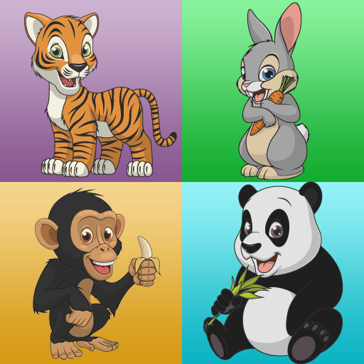 Brain game with animals icon