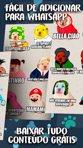 Figurinhas de cachorros para WhatsApp com frases screenshot 2