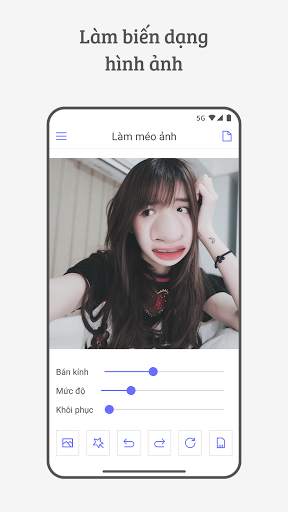 Làm Méo Ảnh, Làm Ảnh Troll, Thay Đổi Hình Dạng Ảnh screenshot 1