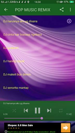 Lagu Pop DJ Offline screenshot 1
