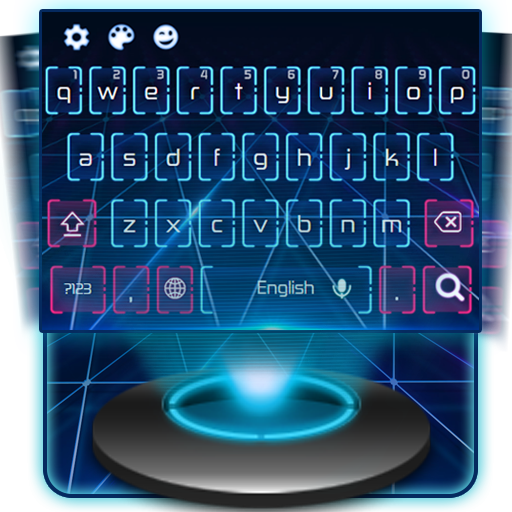 Neon Blue Keyboard icon