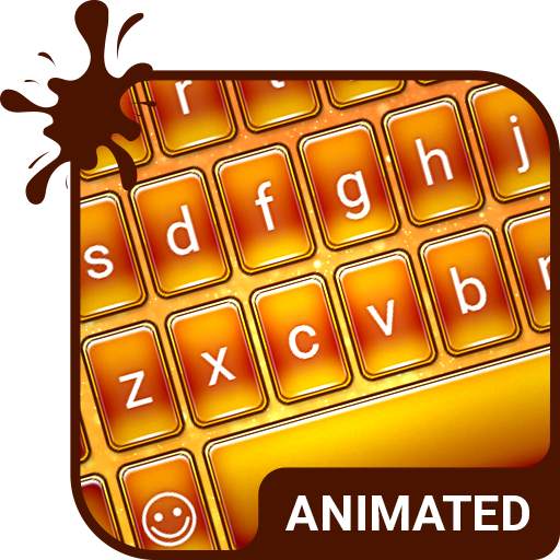 Orange Animated Keyboard 3.63