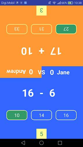 Math Duel - 2 Player Math Game screenshot 3