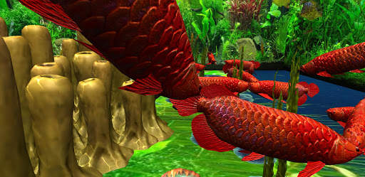 3D Red Arowana Live Wallpaper Pro screenshot 5