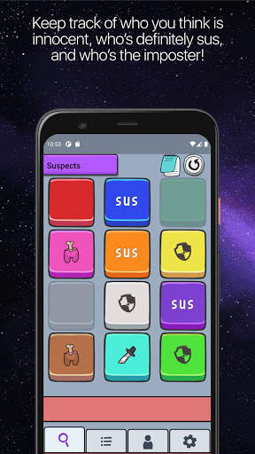 Detective Among Us - Companion app for Among Us screenshot 1
