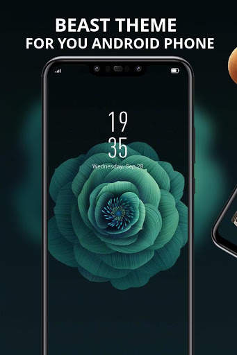Flower Classic Black Theme Galaxy M20 screenshot 1
