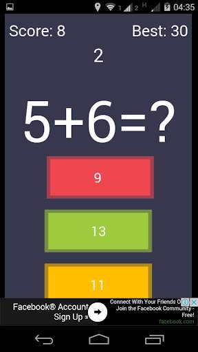 Speed Math Game (Free) screenshot 2