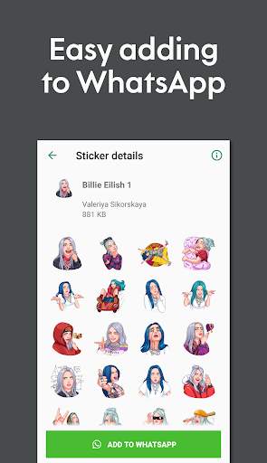 Billie Eilish Stickers for WhatsApp screenshot 3