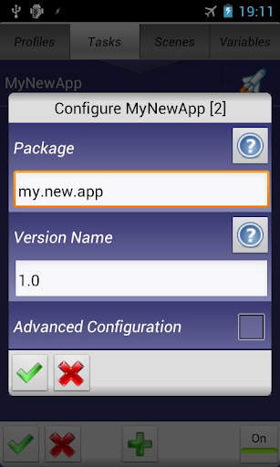 Tasker App Factory screenshot 1