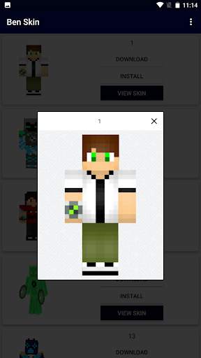Ben Alien 10 Skin Minecraft screenshot 2