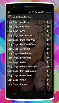 Lady Gaga Songs screenshot 2