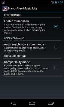 HandsFree Music Lite screenshot 6