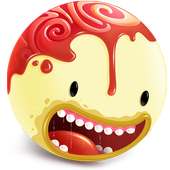 Monster ice-cream shop logo