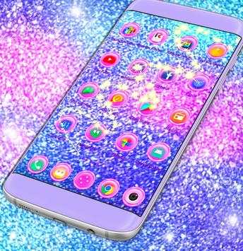 Pink Glitter Launcher screenshot 1