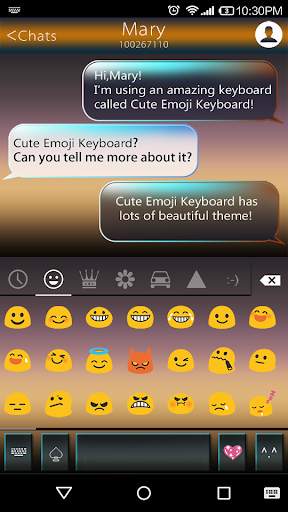 Twi Light Emoji Keyboard Theme screenshot 2
