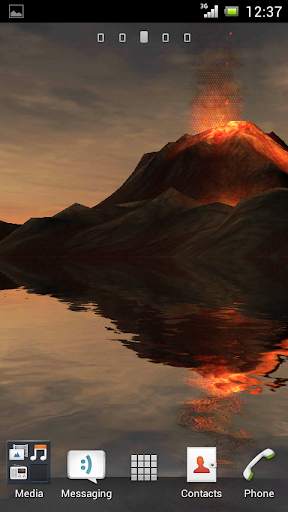 3D Volcano Live Wallpaper FREE screenshot 1