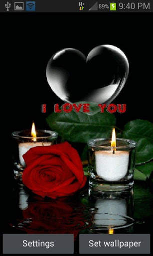 Candle In Glass LWP screenshot 2