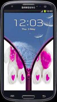 Pink Teddy Bear Zipper Lock Screen Prank screenshot 4