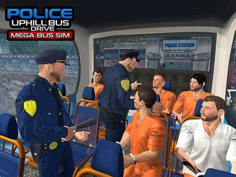 Police Uphill Bus Drive-Mega Bus Simulator screenshot 7