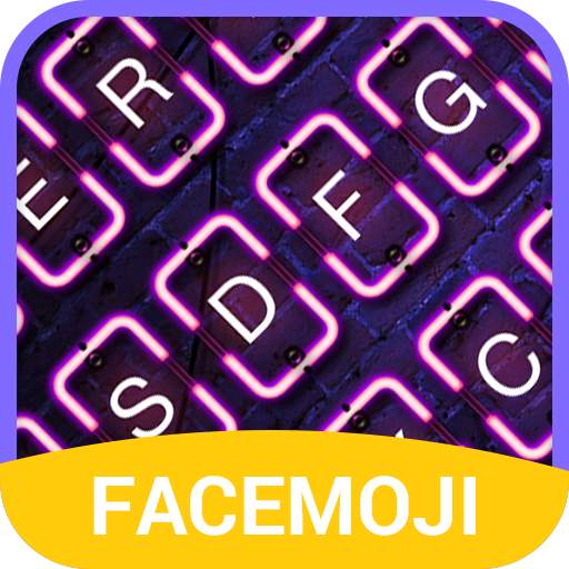 Neon Emoji Keyboard Theme v1.0