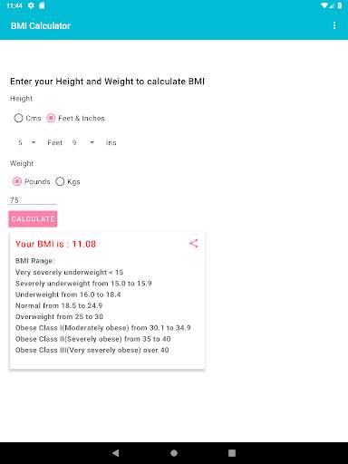 BMI Calculator screenshot 4