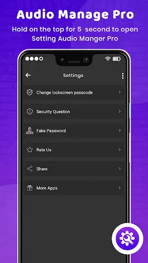 Audio Manager Vault - Hide photos, videos screenshot 2