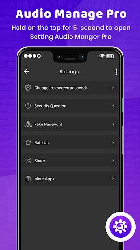 Audio Manager Vault - Hide photos, videos screenshot 2