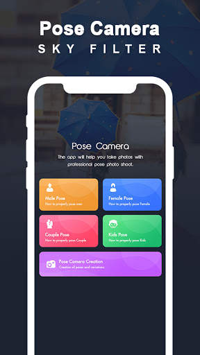 Pose Camera for Guides Photography & Sky Filter screenshot 2