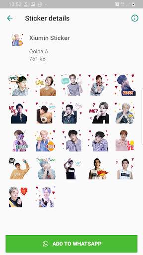 EXO WAStickerApps KPOP Idol for Whatsapp screenshot 8