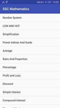 SSC Mathematics screenshot 1