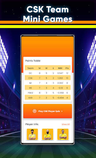 CSK 2021 Mini games - Quiz Gam screenshot 4