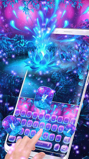 Magic Neon Flower Keyboard screenshot 2