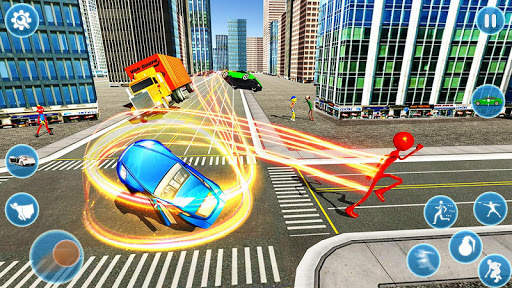 Poppy Rope Hero Stickman Games screenshot 3