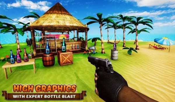 Real Action Bottle Shooter Gun Strike Expert Game screenshot 5