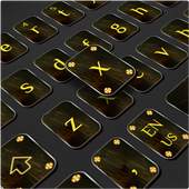 Cool Black Gold Keyboard 10001004