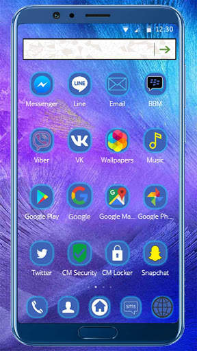 Purple Snow Mountain Theme screenshot 3