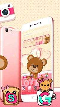 Cute Teddy Parallax Launcher Theme 🐻 screenshot 3